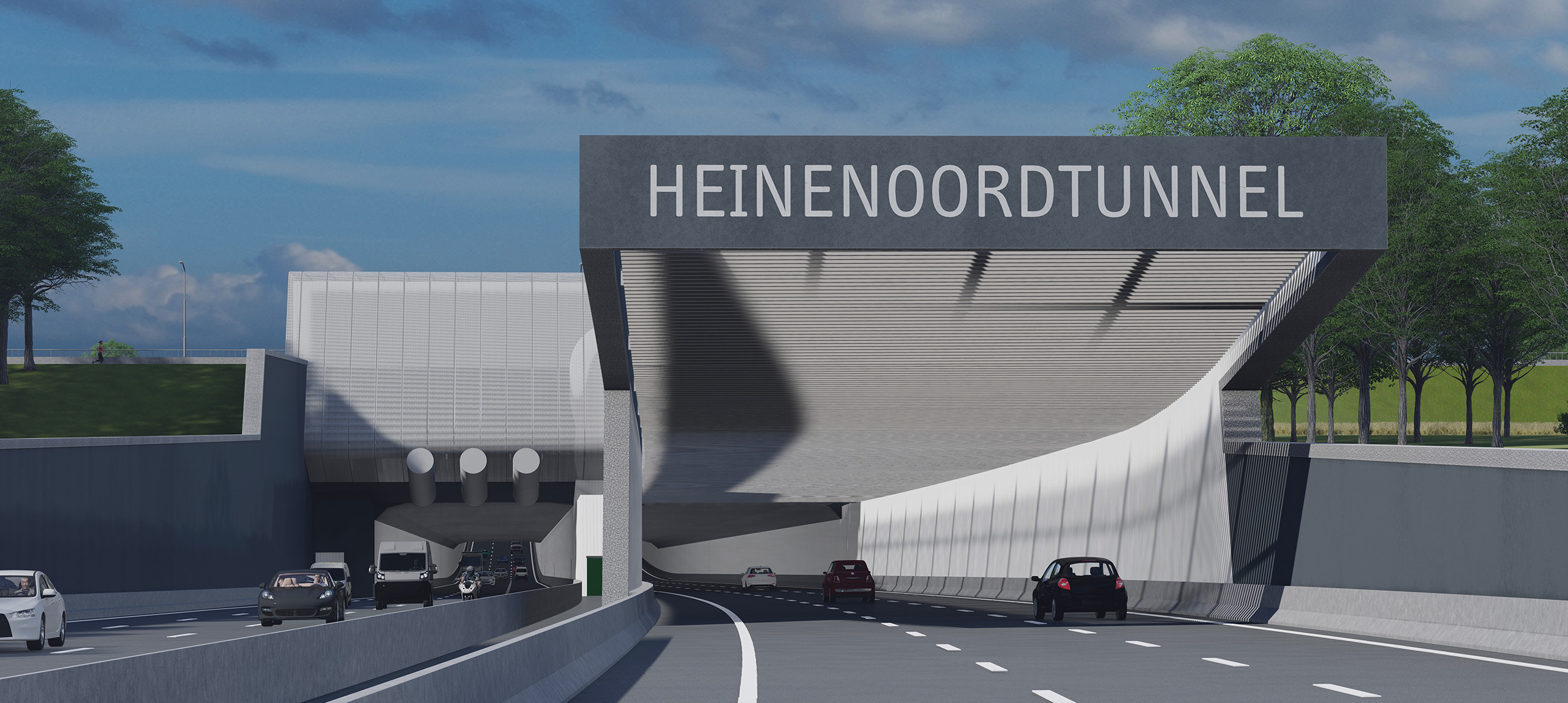 3D tekening Heinenoordtunnel